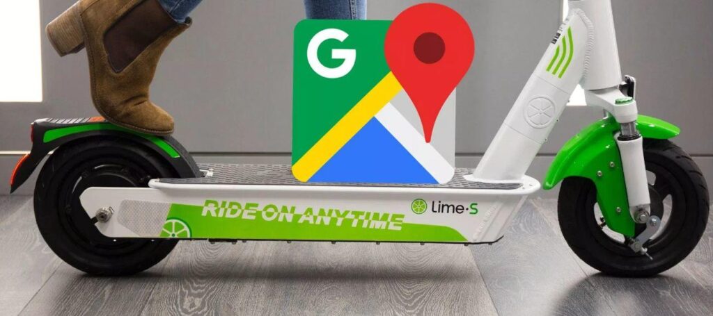 Google Maps App Now Tracks Lime Devices